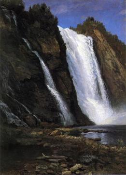 Waterfall Artwork by Albert Bierstadt