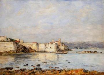 Antibes, the Fortifications Artwork by Eugène-Louis Boudin