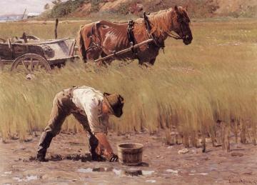 Duxbury Clam Digger Artwork by John Joseph Enneking