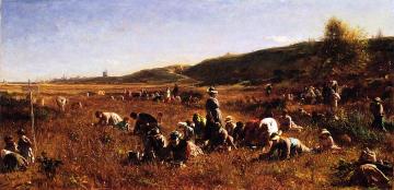The Cranberry Harvest, Island of Nantucket Artwork by Eastman Johnson