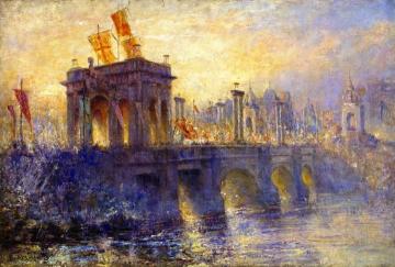 Arrival Of The Duke And Duchess Of York, Melbourne, 1901 Artwork by Frederick McCubbin