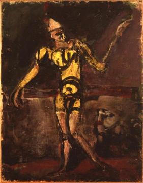 The Yellow Clown Artwork by Georges Rouault