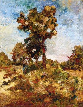 Trees Artwork by Adolphe Joseph Thomas Monticelli