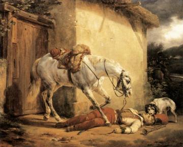 The Wounded Trumpeter Artwork by Horace Vernet
