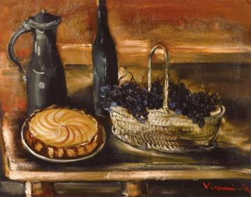 Basket Of Grapes Artwork by Maurice De Vlaminck