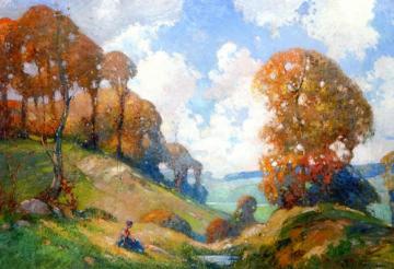 Normandy Landscape Artwork by Georges Ames Aldrich