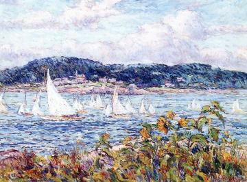 Sandy Bay Yacht Club Regatta Artwork by Reynolds Beal