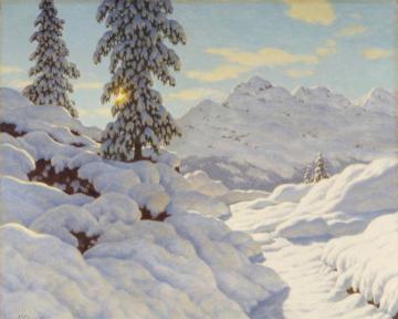 Sun and Snow Artwork by Ivan Fedorovich Choultse