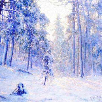 Winter Haze Artwork by Walter Launt Palmer