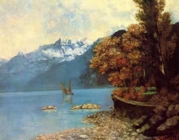 Lake Leman Artwork by Gustave Courbet