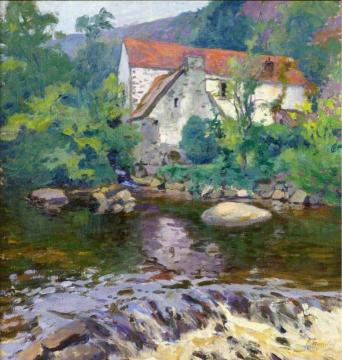 La Sedelle Au Moulin Barrat Artwork by Paul Madeline