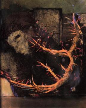 Christ with Red Thorns Artwork by Odilon Redon