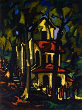 Procession, Madonna Of The Fountain Artwork by Arthur Segal