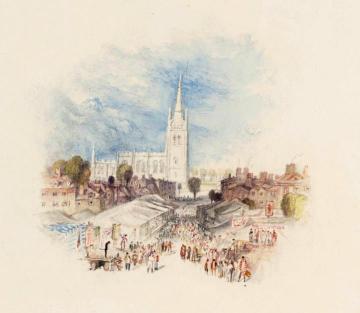 Rogers's 'Poems' - A Village-Fair Artwork by Joseph Mallord William Turner