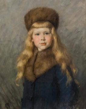 Portrait Of A Child Artwork by Therese Schwartze