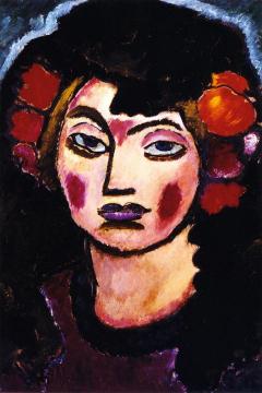 Spanish Girl Artwork by Alexej Jawlensky