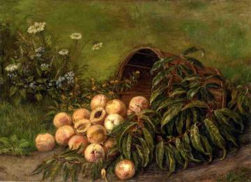 Still Life with Peaches Artwork by Thomas Worthington Whittredge