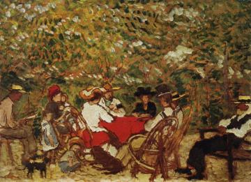 Uncle Piacsek and the Artist's Family in the Vineyard Artwork by József Rippl-Rónai