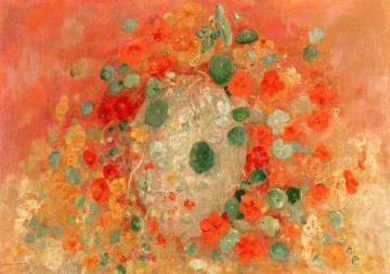 Nasturtiums Artwork by Odilon Redon