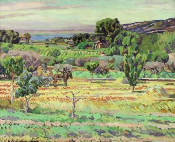 Provençal Landscape Artwork by Duncan Grant