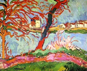 Carrières-sur-seine Artwork by Maurice De Vlaminck