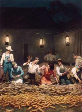 The Husking Bee Artwork by Andrew Wyeth