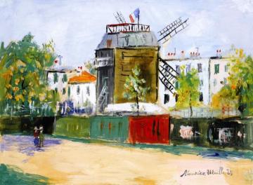 The Moulin de la Galette in Montmartre Artwork by Maurice Utrillo