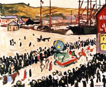 Carnival on the Beach Artwork by Albert Marquet