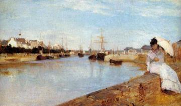 The Harbor at Lorient Artwork by Berthe Morisot