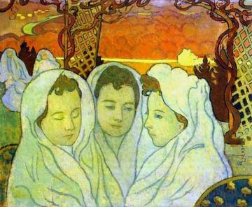 Triple Portrait Of Marthe Artwork by Maurice Denis