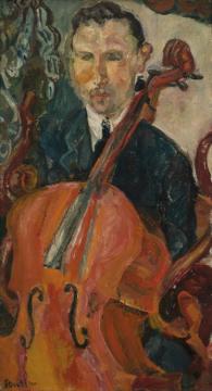 The Cellist (serevitsch) Artwork by Chaim Soutine