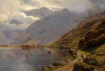 Goslar Laerdal Soeren Fjord, Norway Artwork by Themistocles von Eckenbrecher