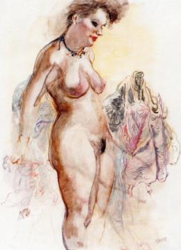 Standing Nude (Eva Grosz) Artwork by George Grosz