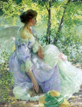 In The Garden Artwork by Richard Edward Miller