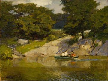 Boating In Central Park Artwork by Edward Potthast