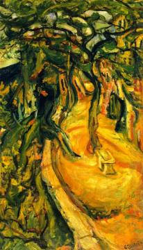 Landscape With Figures Artwork by Chaim Soutine