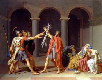Oath of the Horatii Artwork by Jacques Louis David
