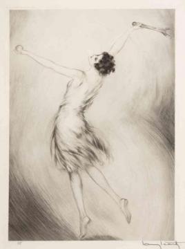 Tennis Artwork by Louis Icart