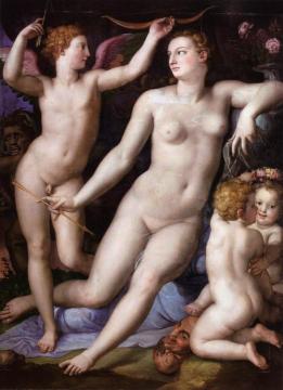 Venus, Cupid and Envy Artwork by Agnolo Bronzino