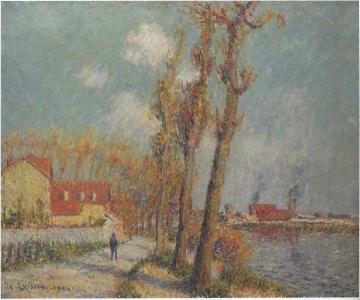 The Oise at Pontoise Artwork by Gustave Loiseau