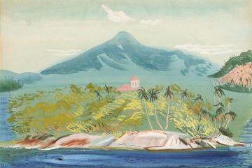 Island With Mountain View, Brazil Artwork by Boris Grigoriev