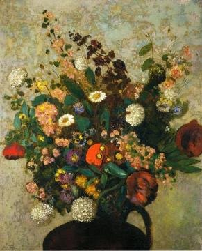 Bouquet Of Flowers Artwork by Odilon Redon