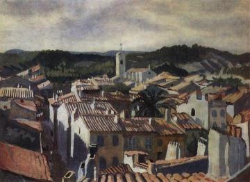 The Roofs of Cassis Artwork by Zinaida Serebriakova