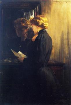 The Letter Artwork by James Carroll Beckwith