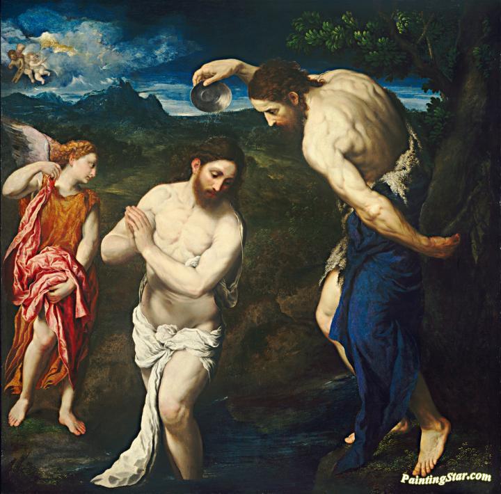 The Baptism of Christ Artwork by Paris Bordone