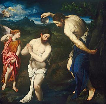 The Baptism of Christ Artwork by Paris Bordone
