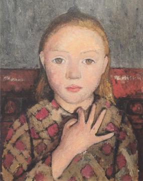 Portrait of a Girl Artwork by Paula Modersohn-Becker