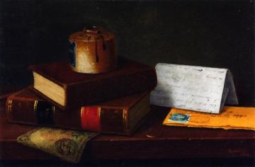 Still Life With Letter To Mr. William Taggart, Esq. Artwork by William Michael Harnett