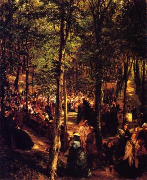 Sermon In The Beechwood At Kösen Artwork by Adolph von Menzel