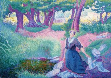 The Laundress Artwork by Henri Edmond Cross